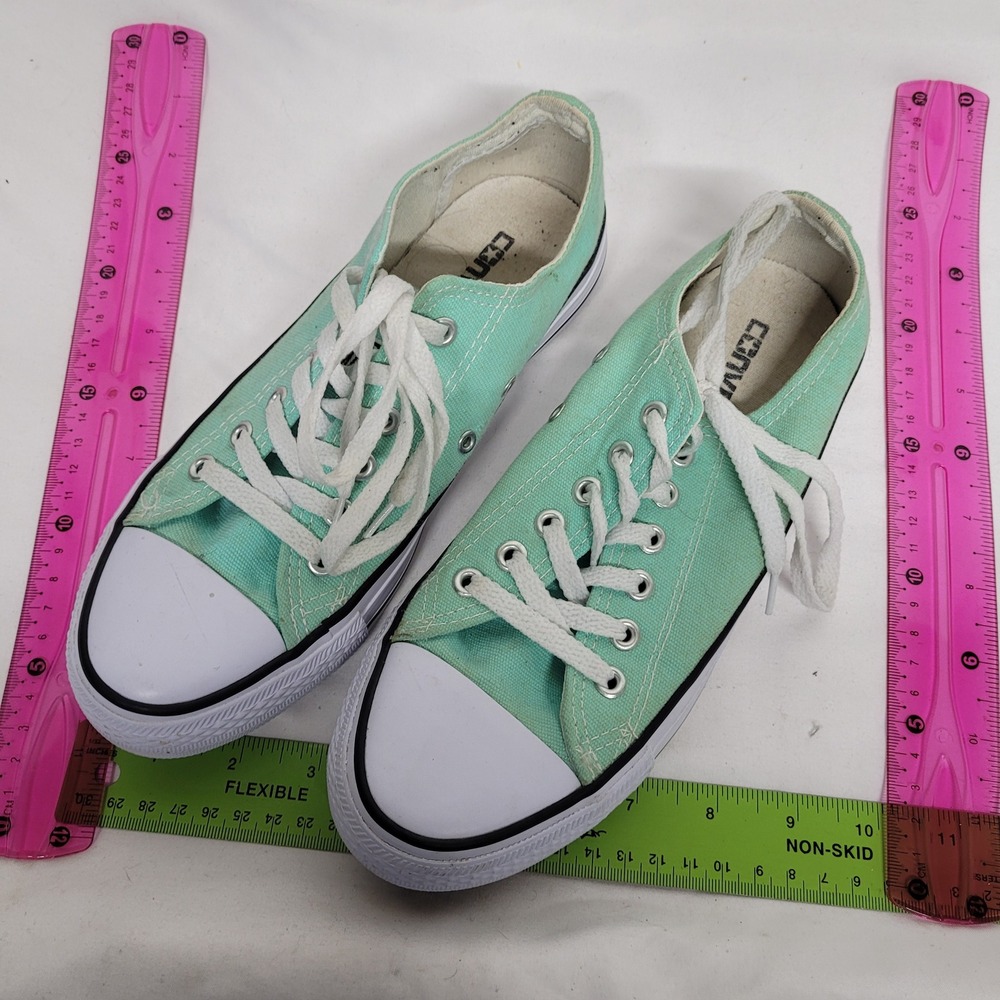 Converse Chuck Taylor All Star Low Top Mint Green Sneakers Mens 6 Womens 7.5